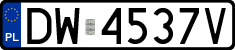 License plates of Poland, Regular car plates