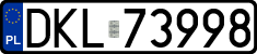 License plates of Poland, Regular car plates