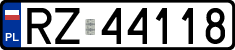 License plates of Poland, Regular car plates