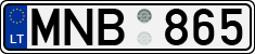 License plate of Lithuania, Cars