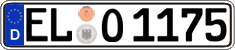 German license plate, Regular plates
