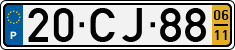 License plate of Portugal, Regular plates