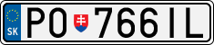 License plate of Slovakia, Cars