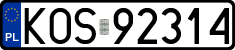 License plates of Poland, Regular car plates