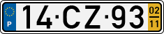 License plate of Portugal, Regular plates