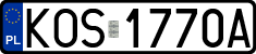 License plates of Poland, Regular car plates