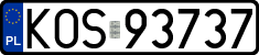 License plates of Poland, Regular car plates