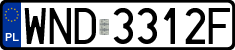 License plates of Poland, Regular car plates