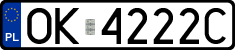 License plates of Poland, Regular car plates