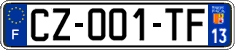 French license plate, SIV (ordinary)