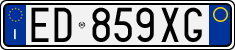 License plate of Italy, Cars (1994 year series)