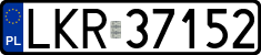 License plates of Poland, Regular car plates