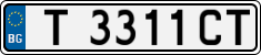 License plate of Bulgaria, Cars