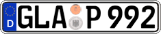 German license plate, Regular plates