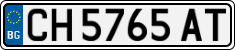 License plate of Bulgaria, Cars