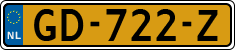 License plate of the Netherlands, Cars