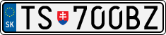 License plate of Slovakia, Cars