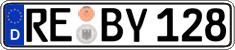 German license plate, Regular plates