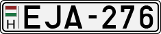 license plates of Hungary, Cars (1990)