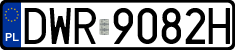 License plates of Poland, Regular car plates