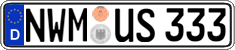 German license plate, Regular plates