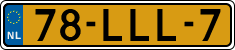 License plate of the Netherlands, Cars