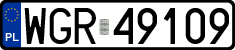 License plates of Poland, Regular car plates