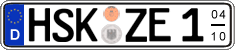German license plate, Seasonal plates