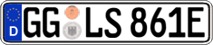 German license plate, Electric vehicles