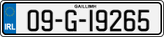 License plate of Ireland, Regular plates