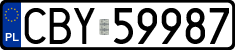 License plates of Poland, Regular car plates