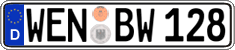 German license plate, Regular plates