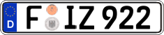 German license plate, Regular plates