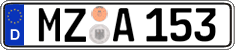 German license plate, Regular plates