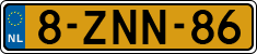 License plate of the Netherlands, Cars