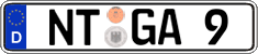 German license plate, Regular plates