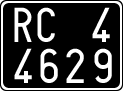 License plate of Italy, Cars (1927 year series)