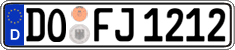 German license plate, Regular plates
