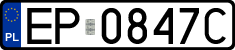 License plates of Poland, Regular car plates