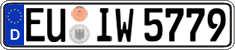 German license plate, Regular plates