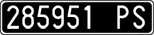 License plate of Italy, Cars (1927 year series)