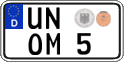 German license plate, Regular plates
