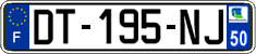 French license plate, SIV (ordinary)