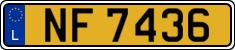 License plate of Luxembourg, 2003 year system
