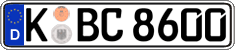 German license plate, Regular plates