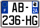 French license plate, SIV (ordinary)