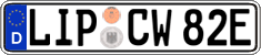 German license plate, Electric vehicles