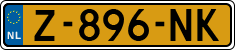 License plate of the Netherlands, Cars