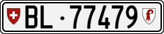 License plate of Switzerland, Cars