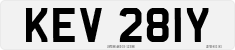 License plate of the United Kingdom, 1963 year system